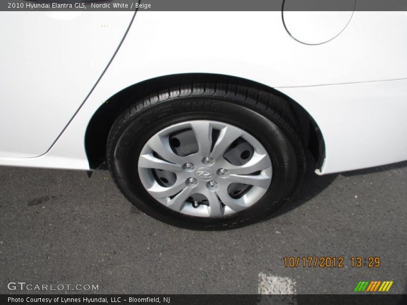Nordic White / Beige 2010 Hyundai Elantra GLS