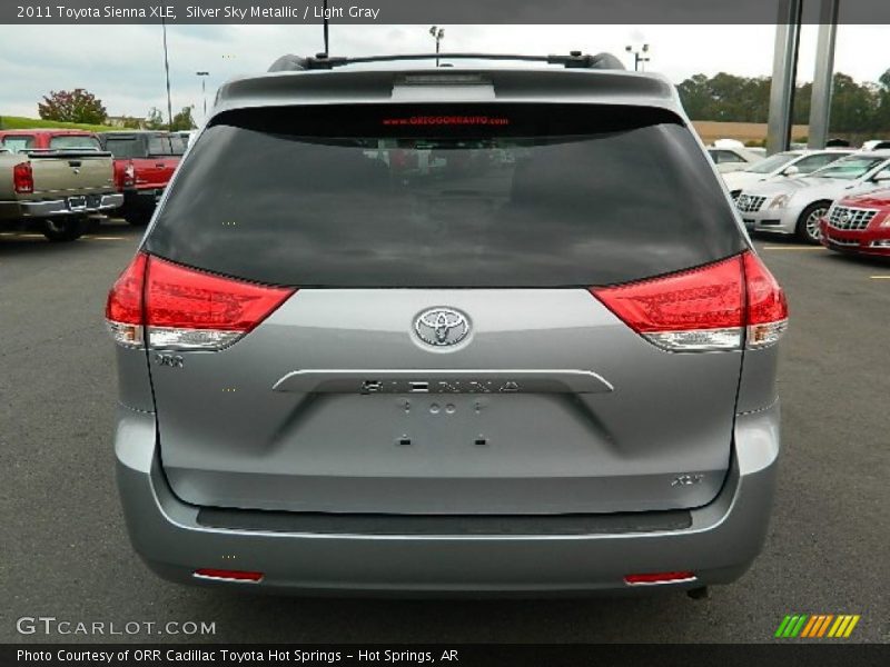 Silver Sky Metallic / Light Gray 2011 Toyota Sienna XLE