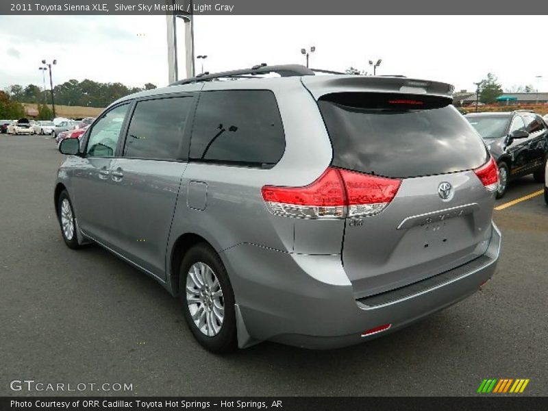 Silver Sky Metallic / Light Gray 2011 Toyota Sienna XLE