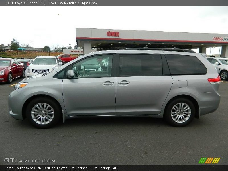 Silver Sky Metallic / Light Gray 2011 Toyota Sienna XLE