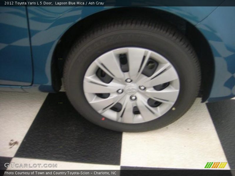 Lagoon Blue Mica / Ash Gray 2012 Toyota Yaris L 5 Door