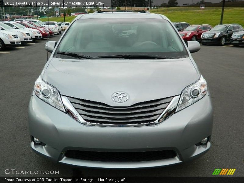 Silver Sky Metallic / Light Gray 2011 Toyota Sienna XLE