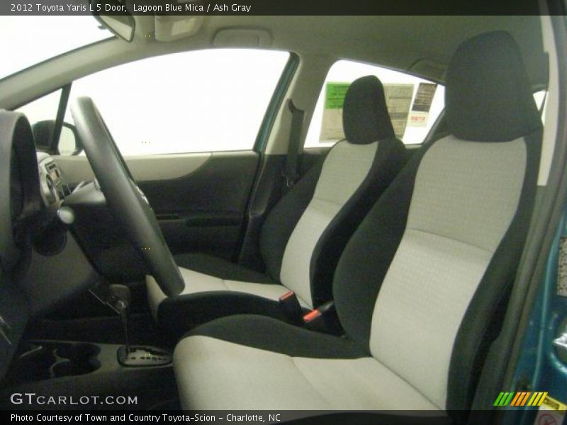 Lagoon Blue Mica / Ash Gray 2012 Toyota Yaris L 5 Door
