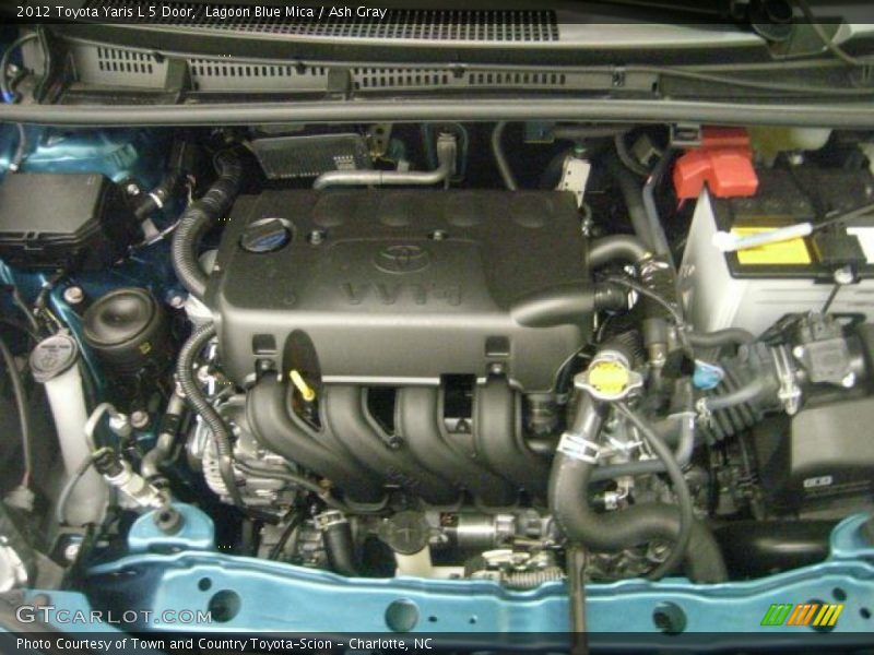 Lagoon Blue Mica / Ash Gray 2012 Toyota Yaris L 5 Door