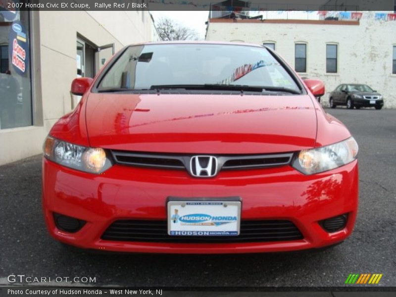 Rallye Red / Black 2007 Honda Civic EX Coupe