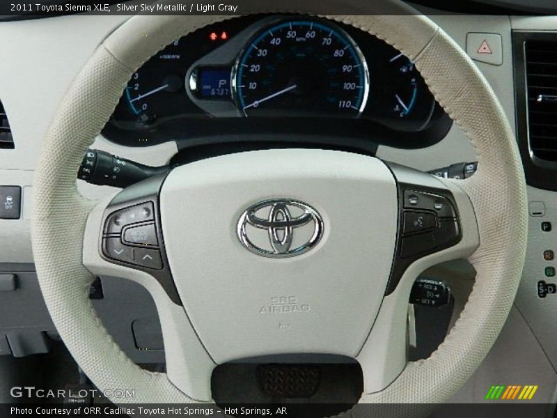 Silver Sky Metallic / Light Gray 2011 Toyota Sienna XLE