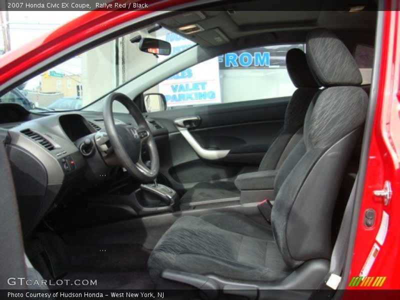 Rallye Red / Black 2007 Honda Civic EX Coupe