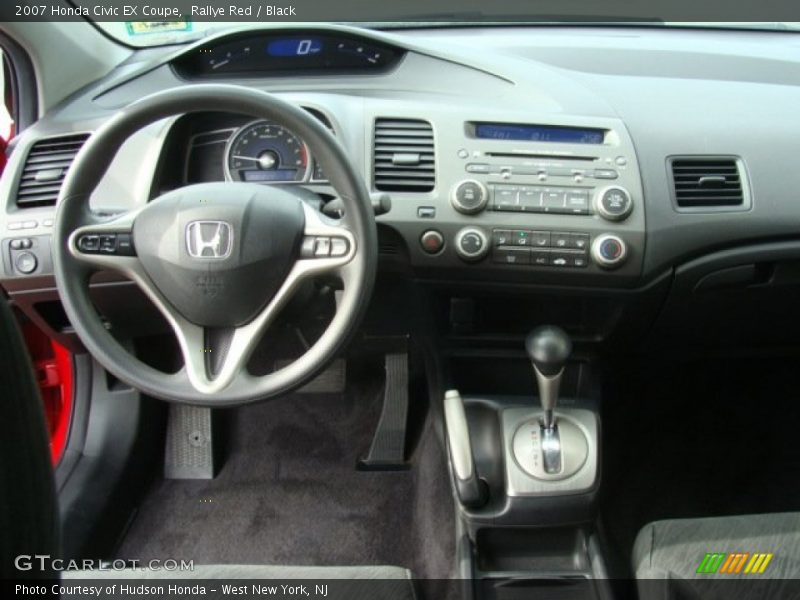 Rallye Red / Black 2007 Honda Civic EX Coupe