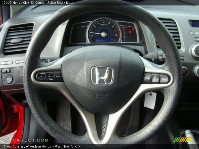 Rallye Red / Black 2007 Honda Civic EX Coupe