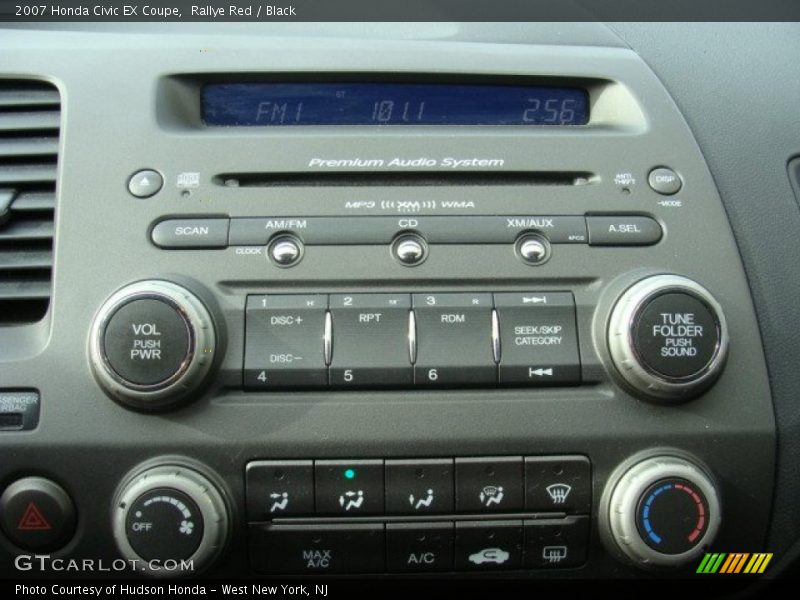 Rallye Red / Black 2007 Honda Civic EX Coupe