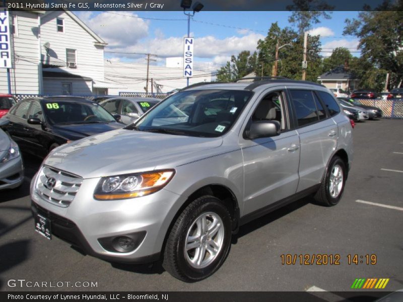 Moonstone Silver / Gray 2011 Hyundai Santa Fe GLS