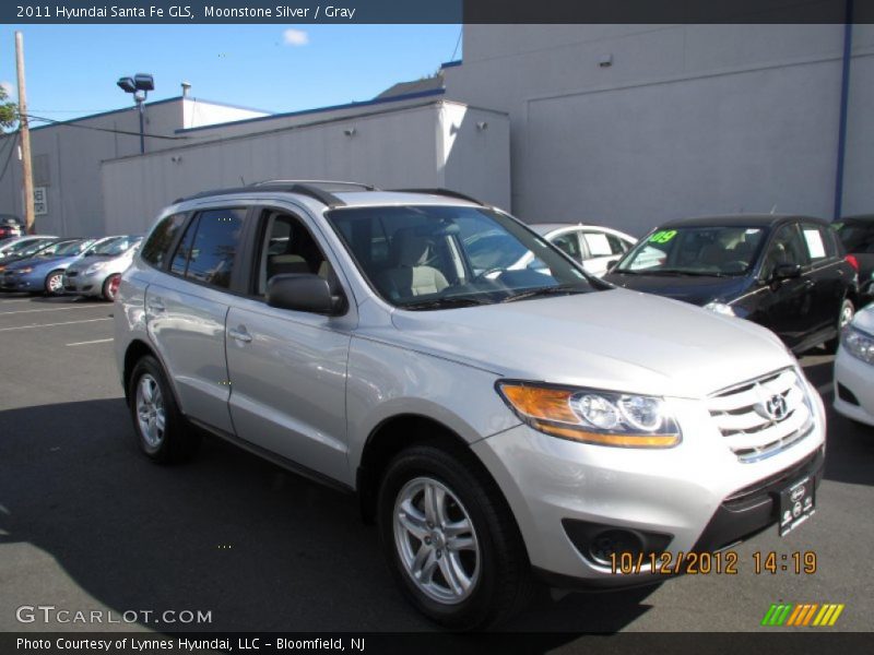 Moonstone Silver / Gray 2011 Hyundai Santa Fe GLS