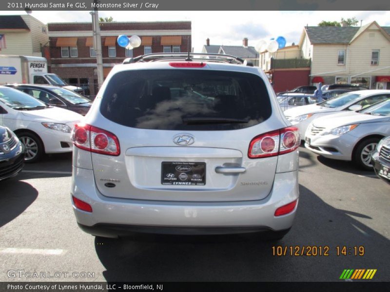 Moonstone Silver / Gray 2011 Hyundai Santa Fe GLS