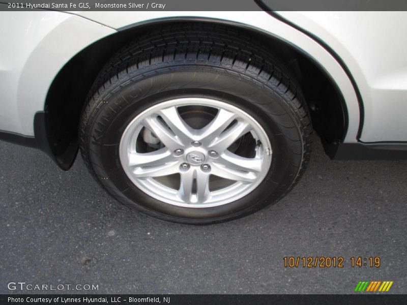 Moonstone Silver / Gray 2011 Hyundai Santa Fe GLS