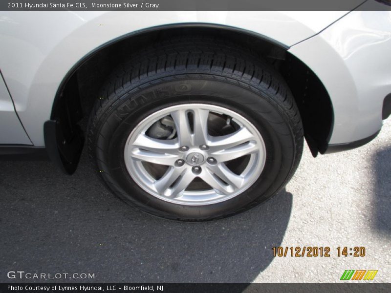 Moonstone Silver / Gray 2011 Hyundai Santa Fe GLS