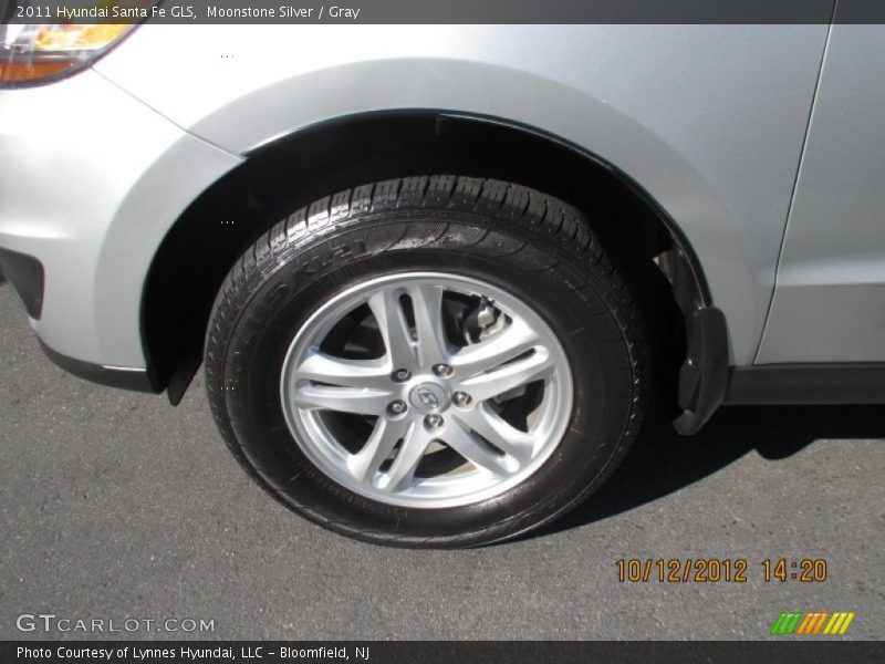 Moonstone Silver / Gray 2011 Hyundai Santa Fe GLS