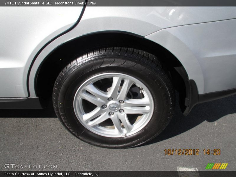 Moonstone Silver / Gray 2011 Hyundai Santa Fe GLS