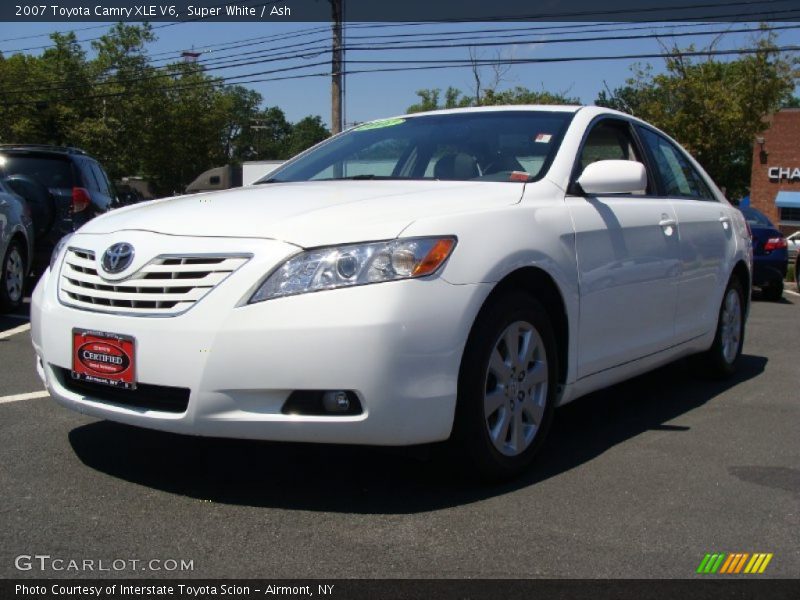 Super White / Ash 2007 Toyota Camry XLE V6