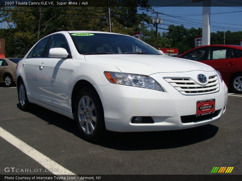 Super White / Ash 2007 Toyota Camry XLE V6