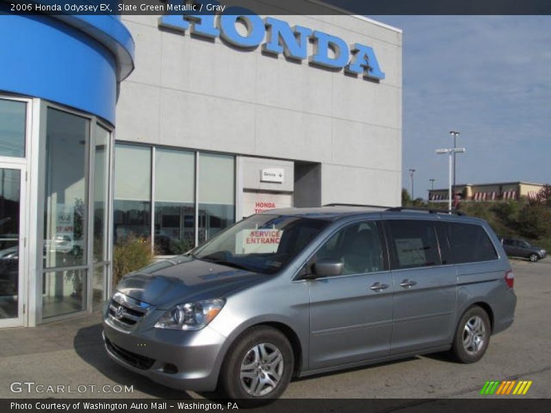 Slate Green Metallic / Gray 2006 Honda Odyssey EX