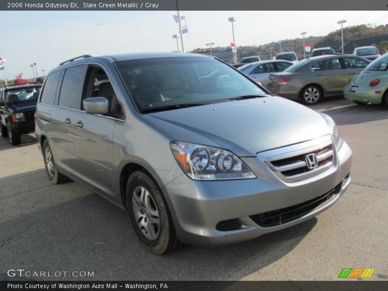 Slate Green Metallic / Gray 2006 Honda Odyssey EX