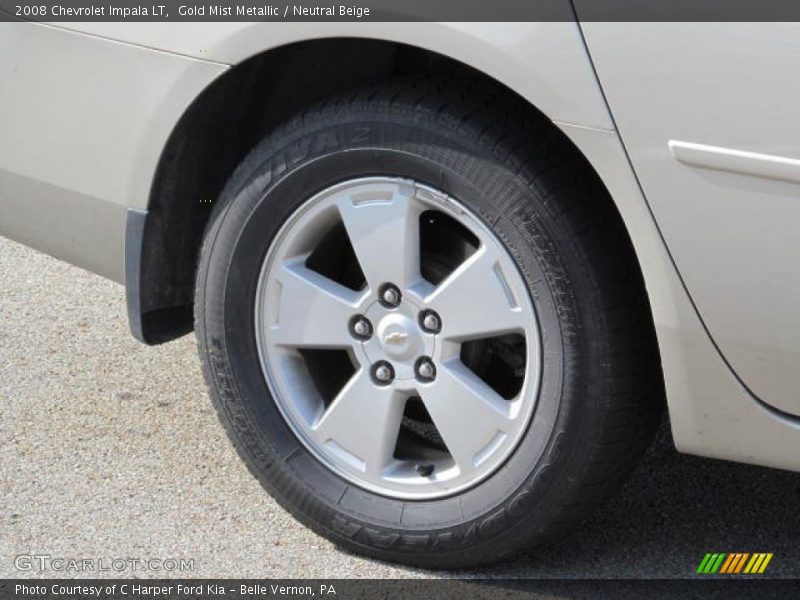 Gold Mist Metallic / Neutral Beige 2008 Chevrolet Impala LT
