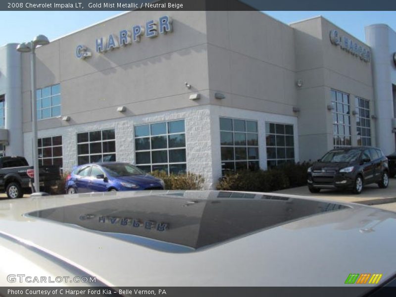 Gold Mist Metallic / Neutral Beige 2008 Chevrolet Impala LT