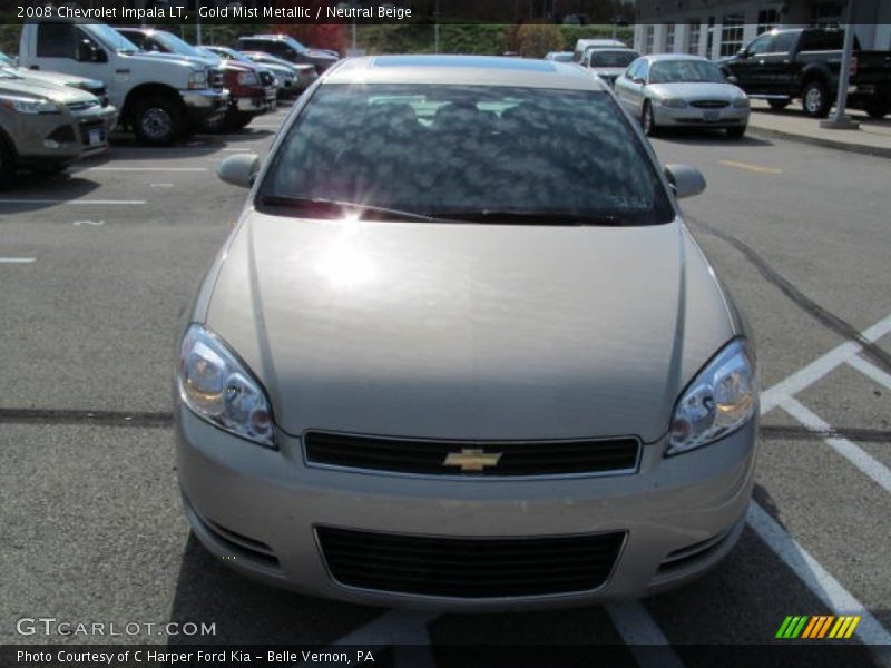 Gold Mist Metallic / Neutral Beige 2008 Chevrolet Impala LT