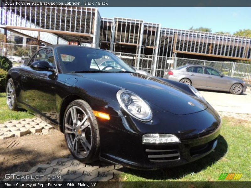 Black / Black 2012 Porsche 911 Black Edition Cabriolet