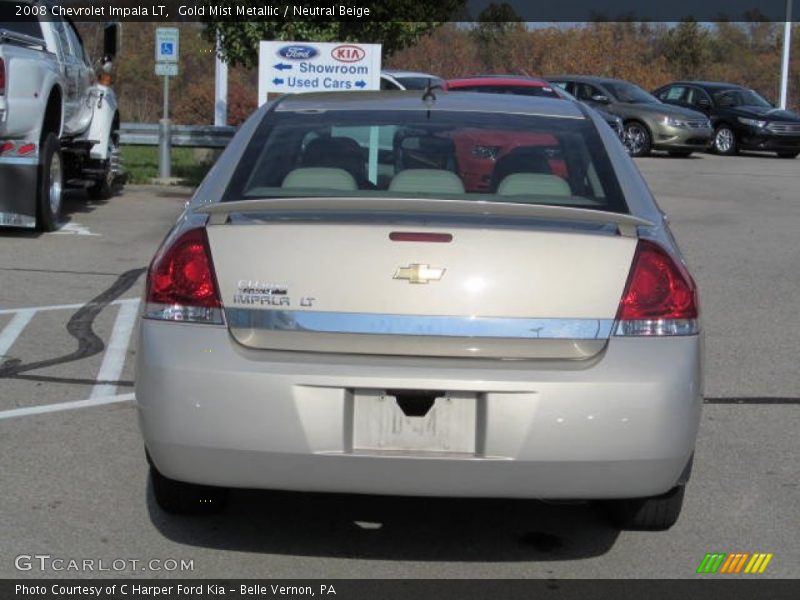 Gold Mist Metallic / Neutral Beige 2008 Chevrolet Impala LT