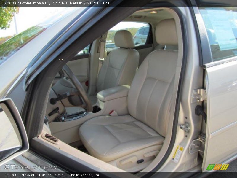 Gold Mist Metallic / Neutral Beige 2008 Chevrolet Impala LT
