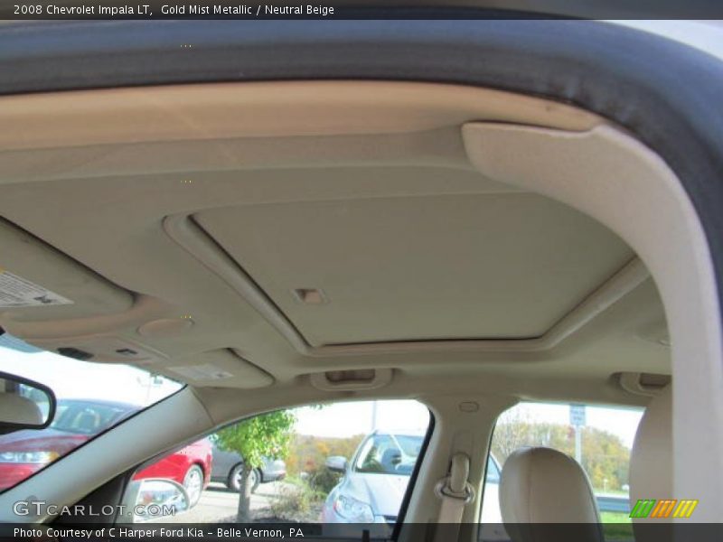 Gold Mist Metallic / Neutral Beige 2008 Chevrolet Impala LT