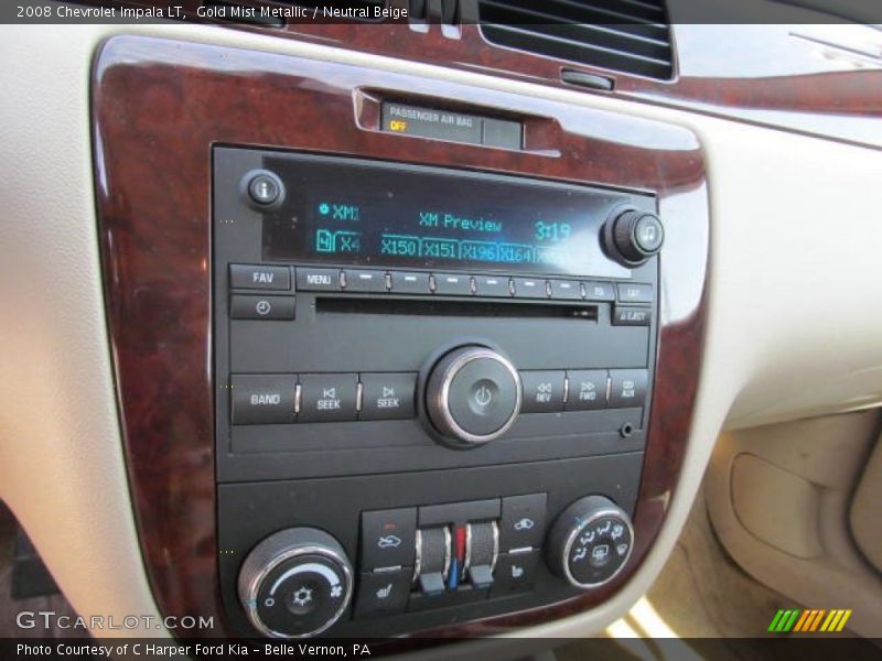 Gold Mist Metallic / Neutral Beige 2008 Chevrolet Impala LT