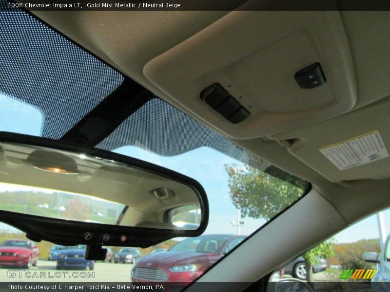 Gold Mist Metallic / Neutral Beige 2008 Chevrolet Impala LT