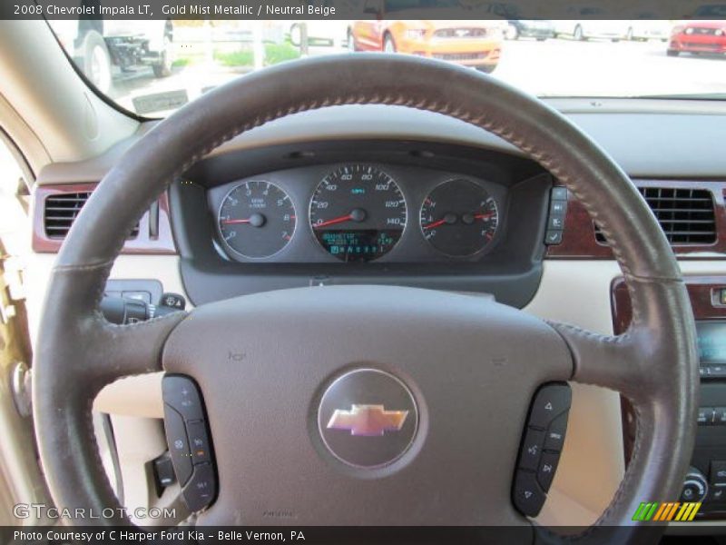 Gold Mist Metallic / Neutral Beige 2008 Chevrolet Impala LT