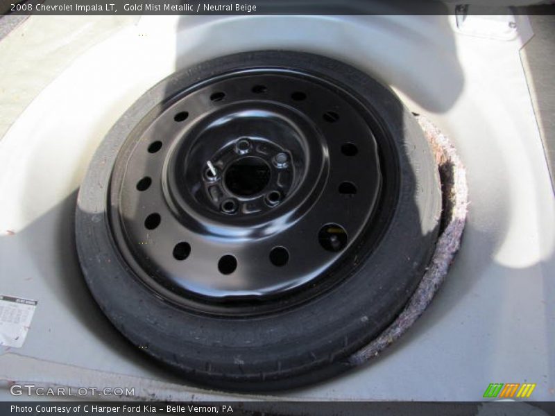 Gold Mist Metallic / Neutral Beige 2008 Chevrolet Impala LT