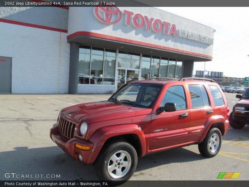Salsa Red Pearlcoat / Taupe 2002 Jeep Liberty Limited 4x4
