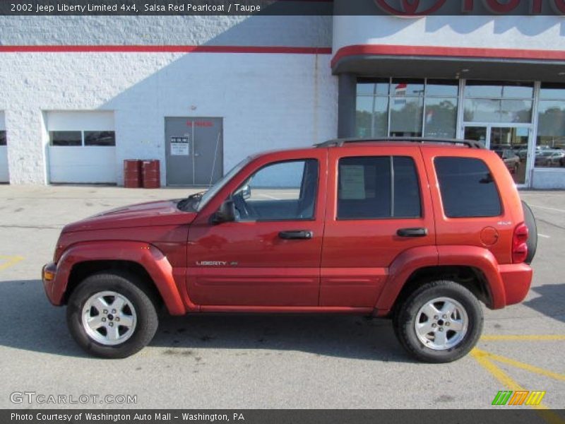 Salsa Red Pearlcoat / Taupe 2002 Jeep Liberty Limited 4x4