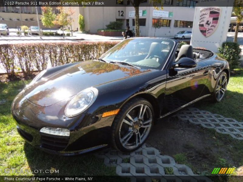 Black / Black 2012 Porsche 911 Black Edition Cabriolet