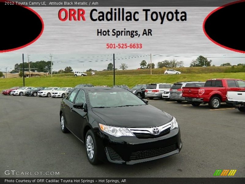 Attitude Black Metallic / Ash 2012 Toyota Camry LE