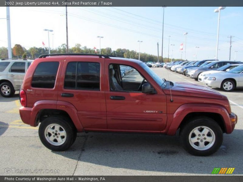Salsa Red Pearlcoat / Taupe 2002 Jeep Liberty Limited 4x4