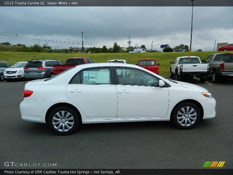 Super White / Ash 2013 Toyota Corolla LE