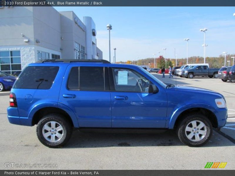 Blue Flame Metallic / Black 2010 Ford Explorer XLT 4x4