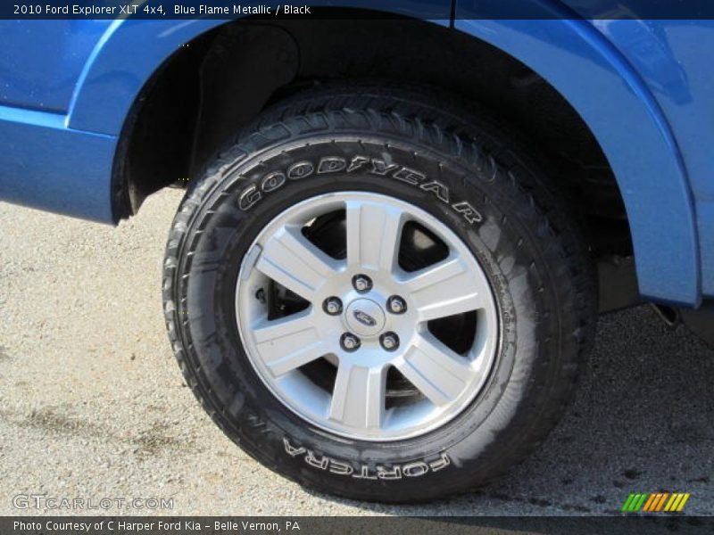Blue Flame Metallic / Black 2010 Ford Explorer XLT 4x4