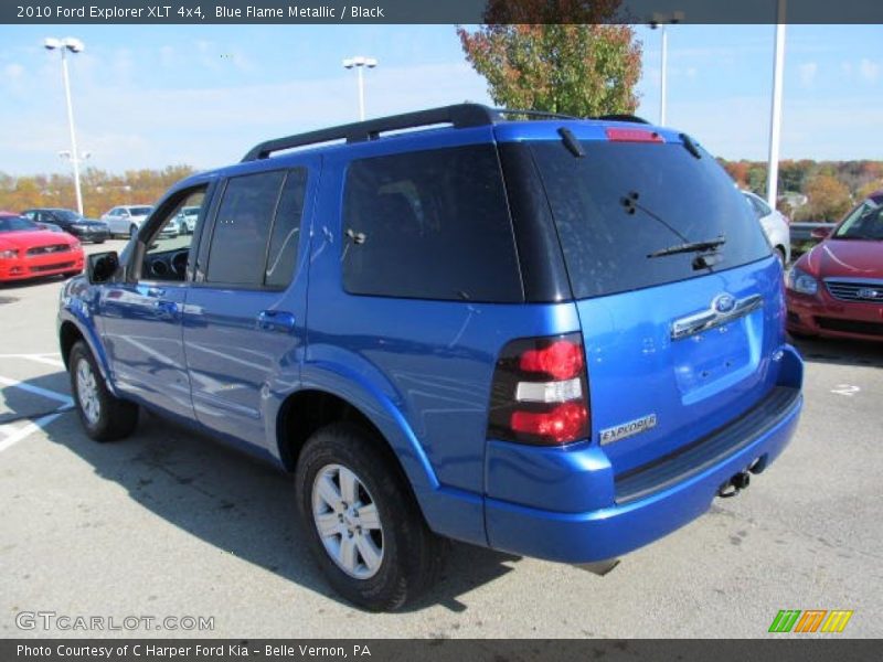 Blue Flame Metallic / Black 2010 Ford Explorer XLT 4x4