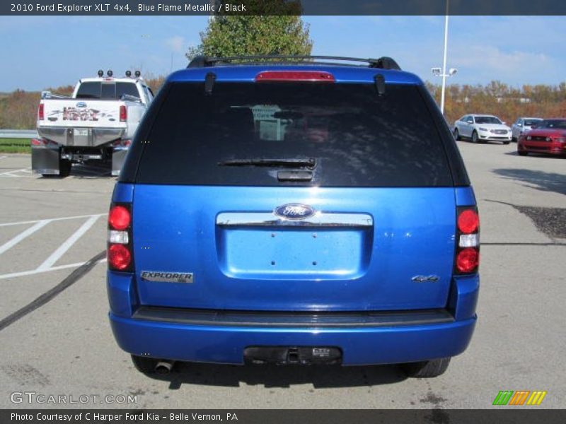 Blue Flame Metallic / Black 2010 Ford Explorer XLT 4x4