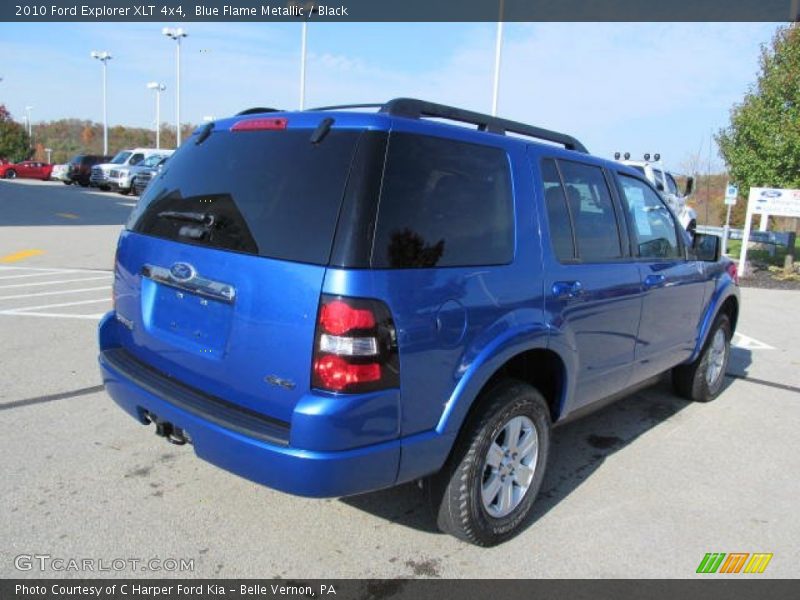 Blue Flame Metallic / Black 2010 Ford Explorer XLT 4x4