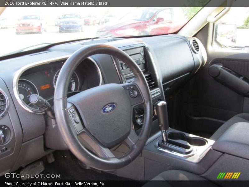 Blue Flame Metallic / Black 2010 Ford Explorer XLT 4x4
