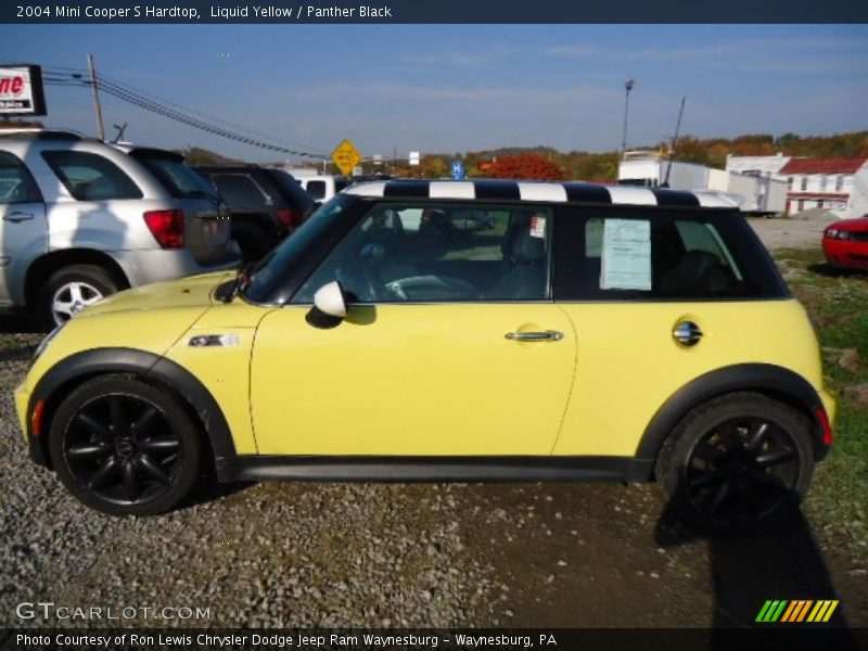 Liquid Yellow / Panther Black 2004 Mini Cooper S Hardtop