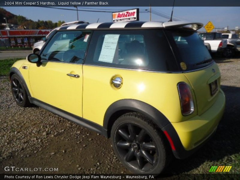 Liquid Yellow / Panther Black 2004 Mini Cooper S Hardtop